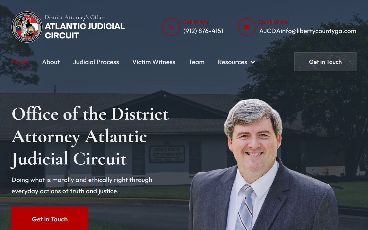 Atlantic Judicial Circuit District Attorney website for Bryan County felony prosecution